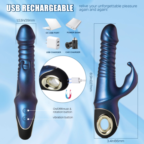 Juntame™ Pulsar - Thrusting & Rotating G-Spot Rabbit Vibrator