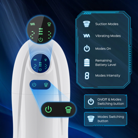 KAI 2 Automatic Sucking Vibrating Male Masturbator Blowjob Sex Toy