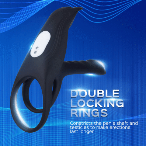 Juntame™ Black Fox - Vibrating Girth Enhancer Penis Sleeves