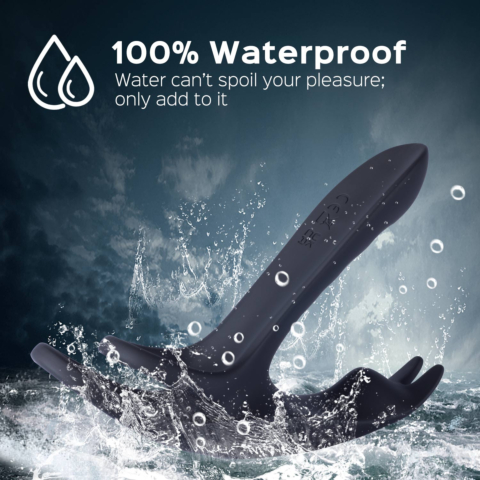 Juntame™ Black Fox - Vibrating Girth Enhancer Penis Sleeves