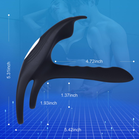 Juntame™ Black Fox - Vibrating Girth Enhancer Penis Sleeves
