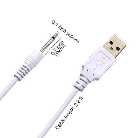 Pin Style 2.5 MM Connector Replacement Charging Cable