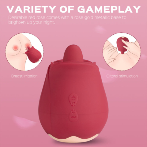 Fiona Solo - Horny Rose  Rose Vibrator  Clit Licking Stimulator