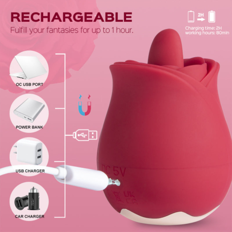 Fiona Solo - Horny Rose  Rose Vibrator  Clit Licking Stimulator