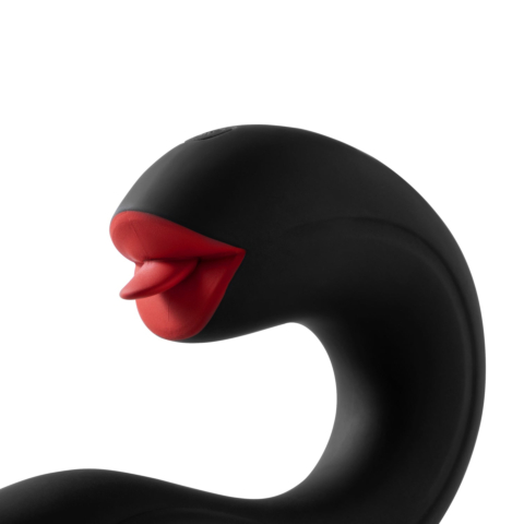 Joi pro - Rotating Head G-spot Vibrator & Clit Licker Blackred