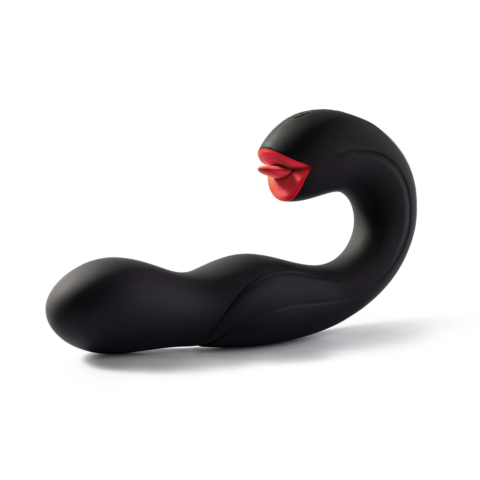Joi pro - Rotating Head G-spot Vibrator & Clit Licker Blackred