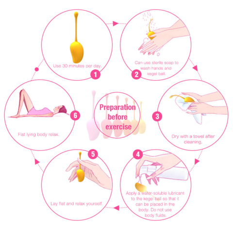 Mango - Tropical 6 Weighted Kegel Ball Exercise Set