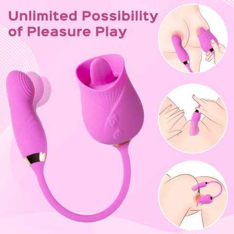 Momo - Rose Clit Licker  Tapping Egg Vibrator