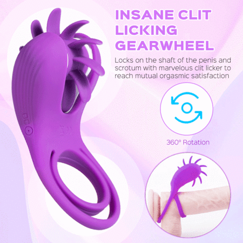 Roxy - Dual Clit Flicker Vibrating Cock Ring