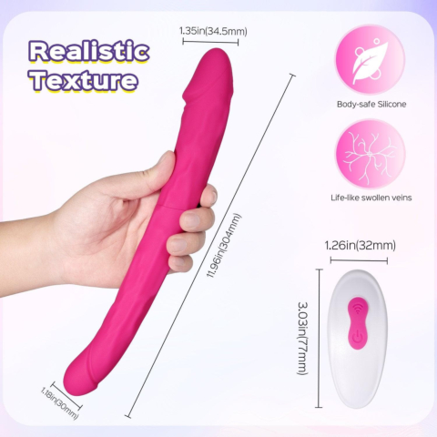 Sappho C Double-Ended 12-inch Vibrating Dildo