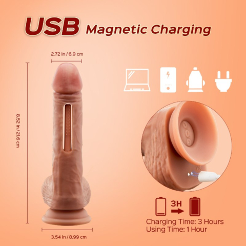 Tanner - Vibrating & Tapping Realistic Suction Cup Dildo with Remote Control