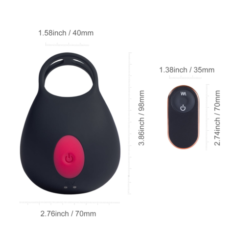 Bestie - Vibrating Scrotum Pouch Testicles Stimulation Cock Ring