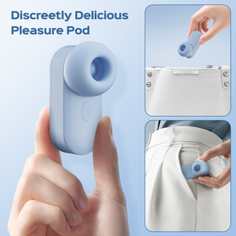 Whisper - Earbud Vibrator Sucking & Tapping Mini Clitoral Stimulator