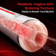 Ride Me - Vibrierende Pussy, Realistischer Vibrierender Masturbator für Männer