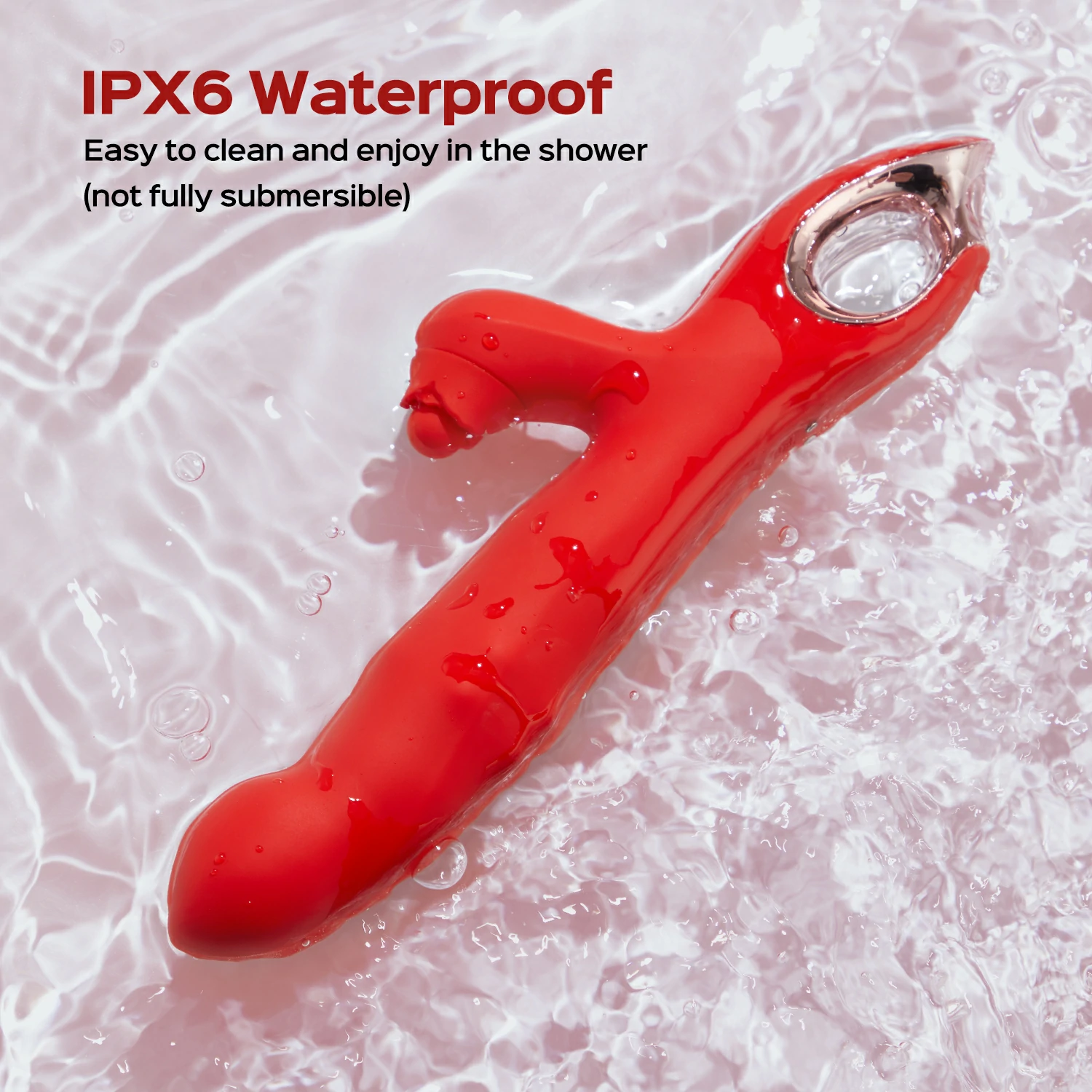 Bud - Rabbit Vibrator mit Gleitenden Perlenring und Klopfen